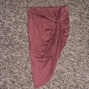 (#014) BLUSH HI-LO SKIRT
